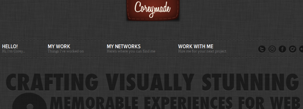 coreymade.com 2011 5 4 21 51 22 1024x368 10 Best Portfolio for inspiration