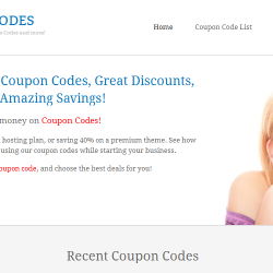 website promotion codes