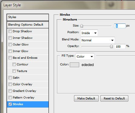 28 post stroke How to Create a Sleek Portfolio Layout in Photoshop