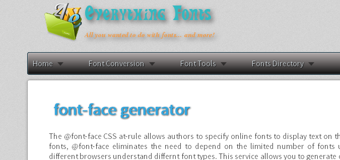 everythingfonts.com  List of Different Font Face Generators