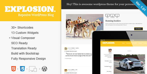 Explosion 20+ Top Responsive WordPress Magazine Themes