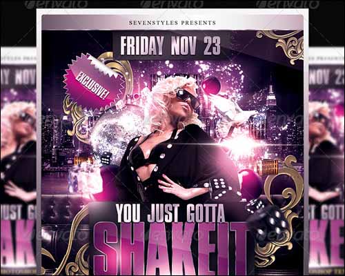 shakeit flyer template 20+ Free Photoshop PSD Flyer Templates